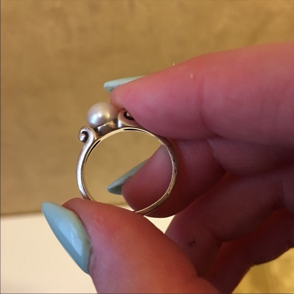 Scroll Ring with Cultured Pearl—James Avery - Picture 3 of 4